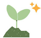 Plant growing icon for Get Involved link